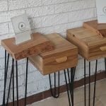 Table-de-nuit-bois-metal