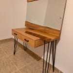 Table-coiffeuse-bois-metal
