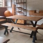 TABLE CORDOBA BOIS METAL