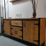 Buffet industriel baroque bois et métal fabriqué en nos ateliers en Algérie