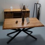 TABLE OCTOPUS BOIS ET METAL