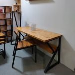 Bureau-enfant-bois-metal