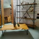 Table basse fabriquée en bois de hêtre dans nos ateleirs en Algerie