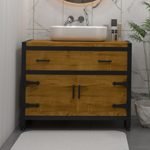 meuble salle de bain industriel