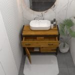 meuble sdb BAROQUE avec tiroirs fabriqué en nos ateliers en Algérie