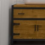 meuble-bathroom-bois-metal
