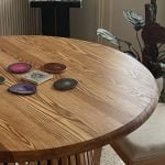 Table ronde fabriquée en nos ateliers en Algérie