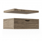 table de nuit seba flottante fabriqué en bois massif