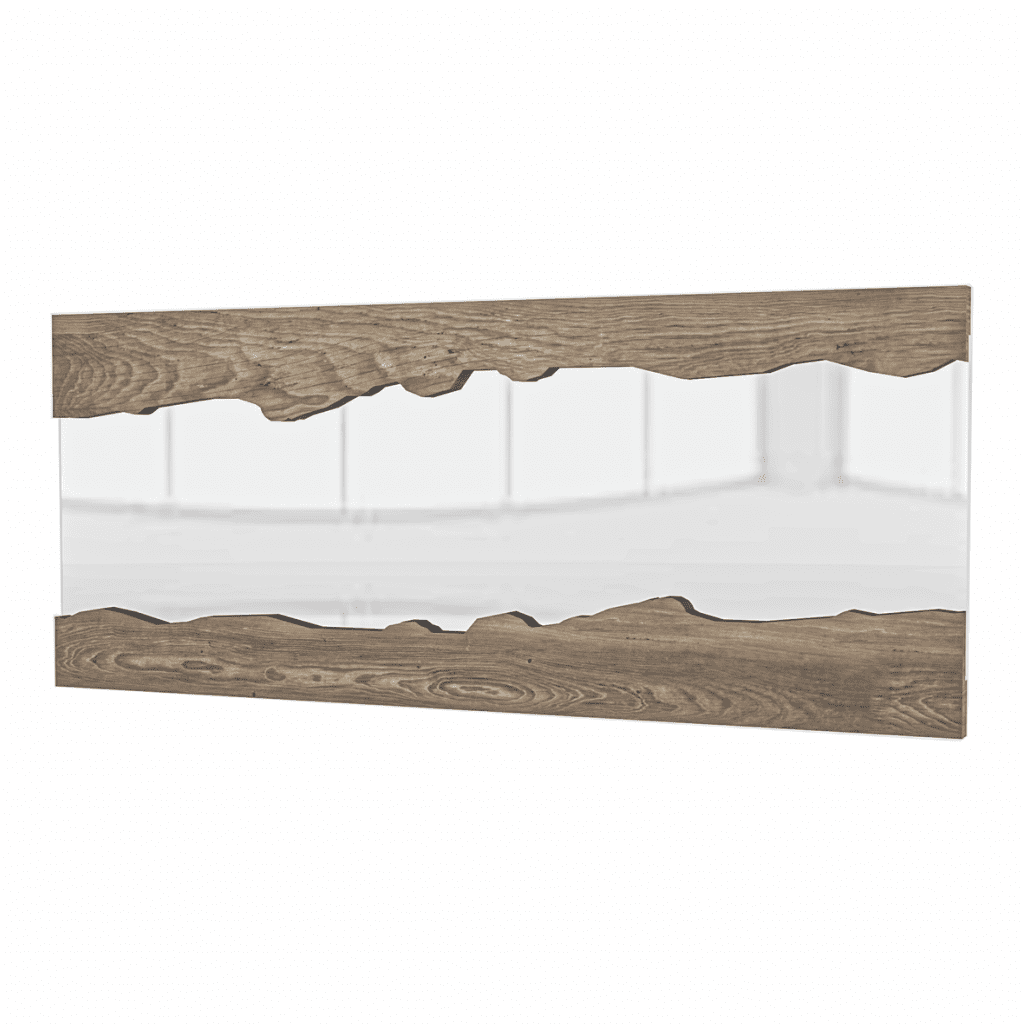 miroir bois massif en live edge fabriqué en nos ateliers en ALGERIE