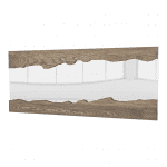 miroir bois massif en live edge fabriqué en nos ateliers en ALGERIE