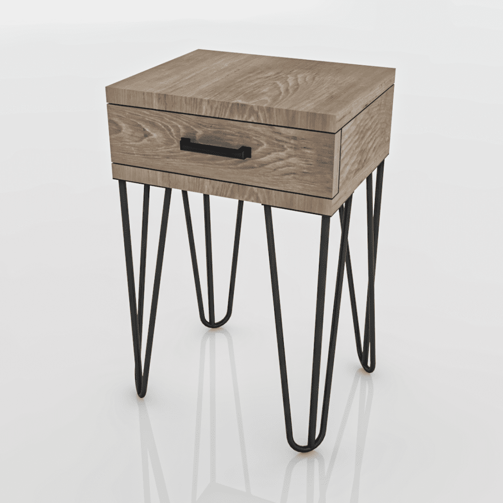 Préparez-vous à être époustouflé par Luna ! Il ne s'agit pas seulement d'une table de nuit, mais d'un chef-d'œuvre qui marie sans effort la forme et la fonction. Fabriquée méticuleusement en bois massif, la table de nuit Luna dégage un style industriel qui s'harmonisera parfaitement avec votre décor.